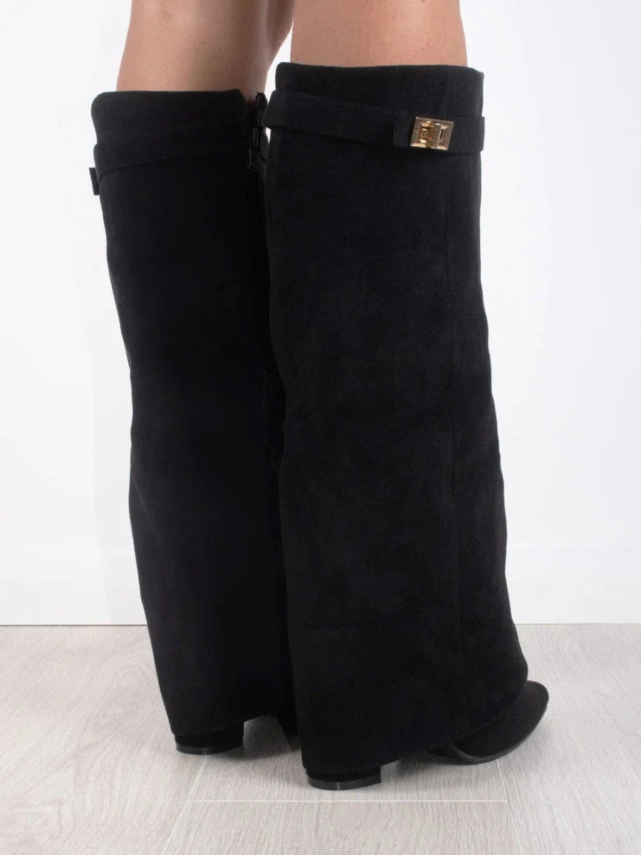 Angela | Women's Over-the-Knee Boots Over the Knee with Zip