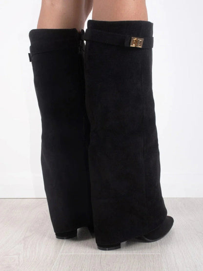 Angela | Women's Over-the-Knee Boots Over the Knee with Zip
