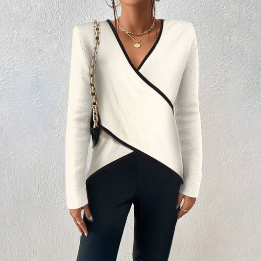 Victoria | Women's Wrap V-Neck Summer Sweater