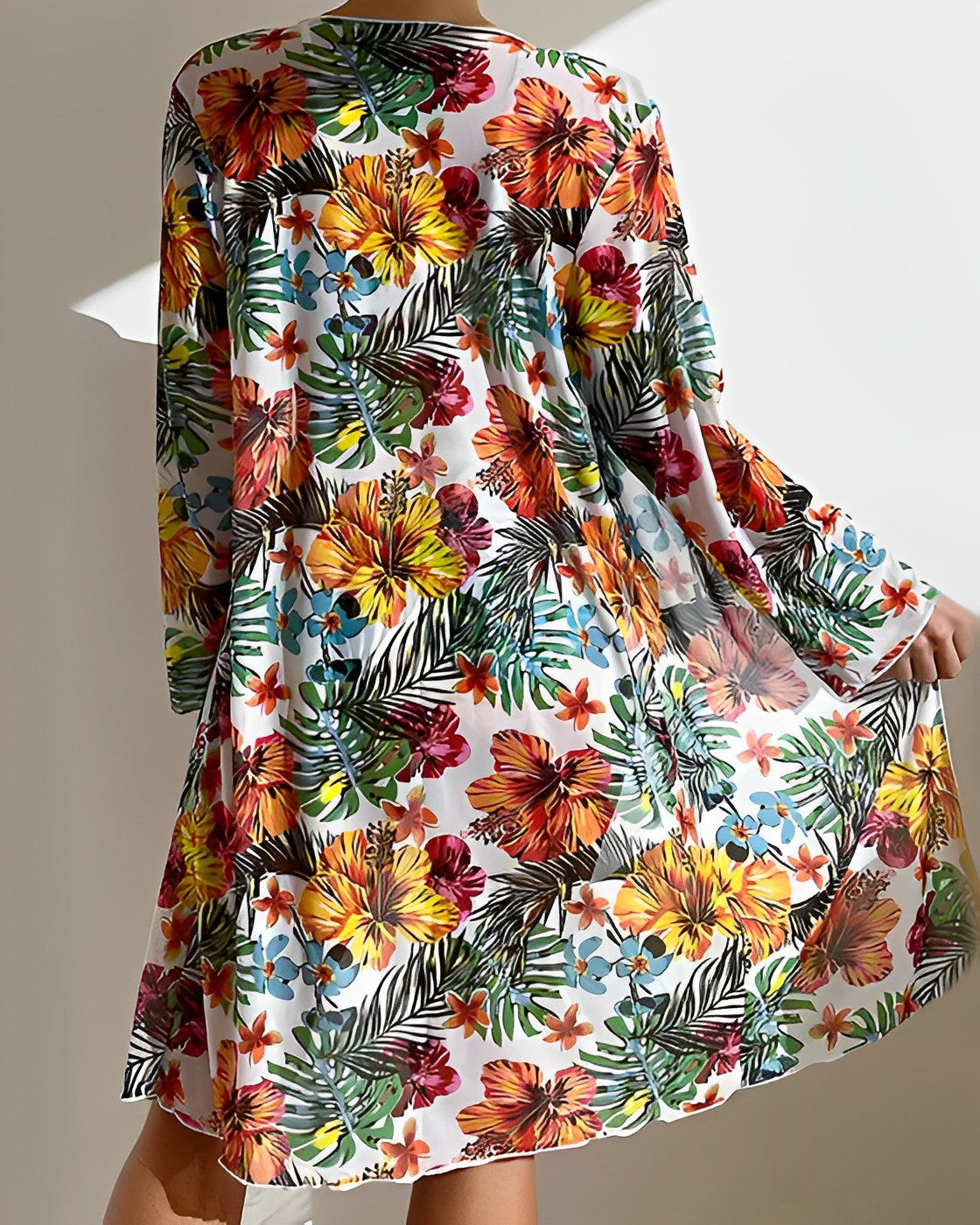 Juanita™ | Tropical Print Bikini Set with Cover-Up