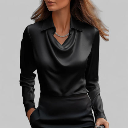 Theresa | Women's Satin Elegant Lightweight Blouse