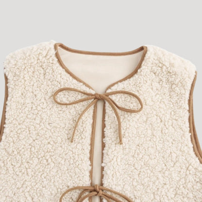 Viviane | Women's Spring Vest with Tie-Front