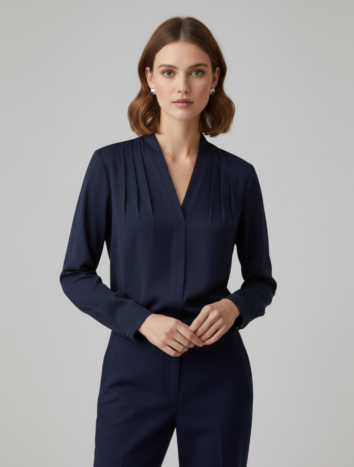 Elke | Women's Blouse with Puffärmeln and Tailliertem Schnitt