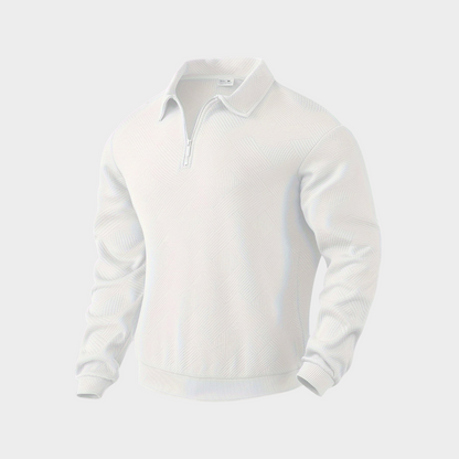 Robert | Men’s Leisure Polo Sweatshirt with Long Sleeves