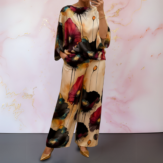 Simona | Women's Satin Coordinated Stylish Set