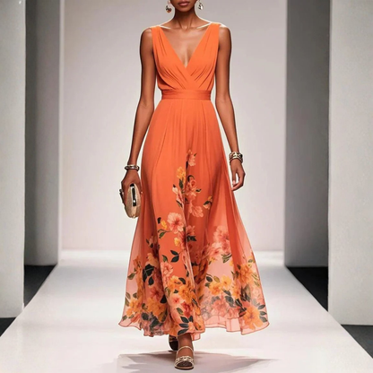 Britta | Women's Floral Maxi Dress For Wedding Guests