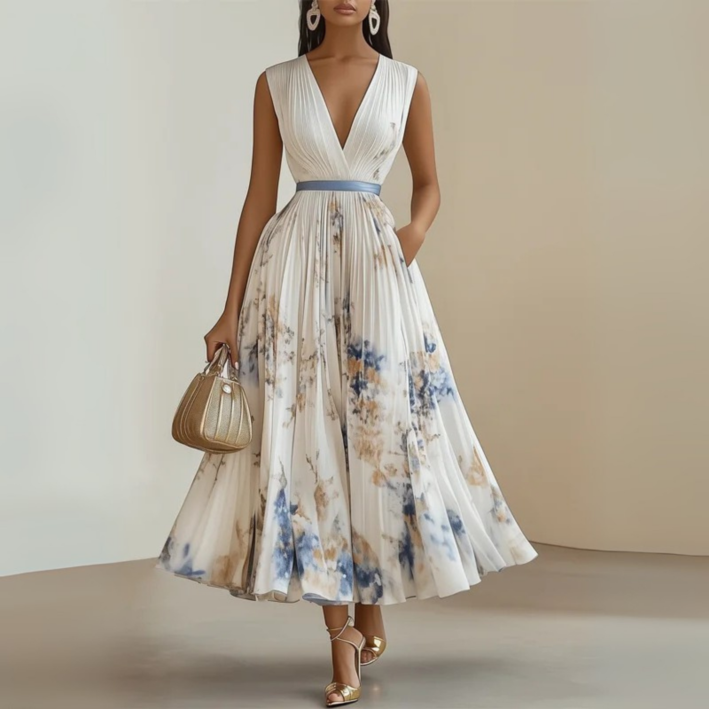 Sonia | V-Neck Summer Women's Elegant Dress