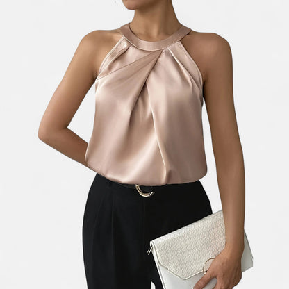 Mia | Women's Satin Lightweight Casual Top