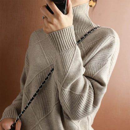 Natalie | Cozy Cable Knit Turtleneck Sweater