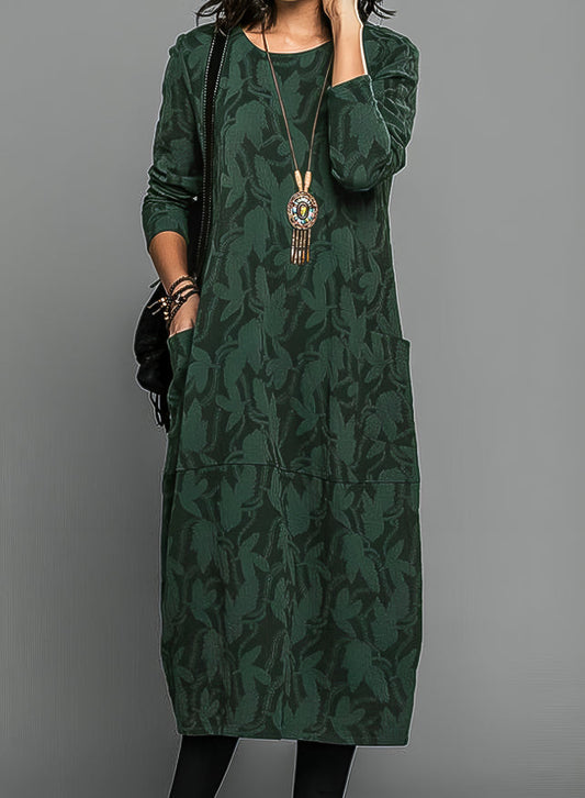 Victoria | Women's Printed Midi Dress for Wedding Guests