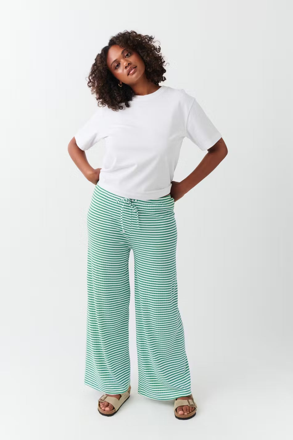Daniela | Women's Spring-Striped Relaxed-Pants
