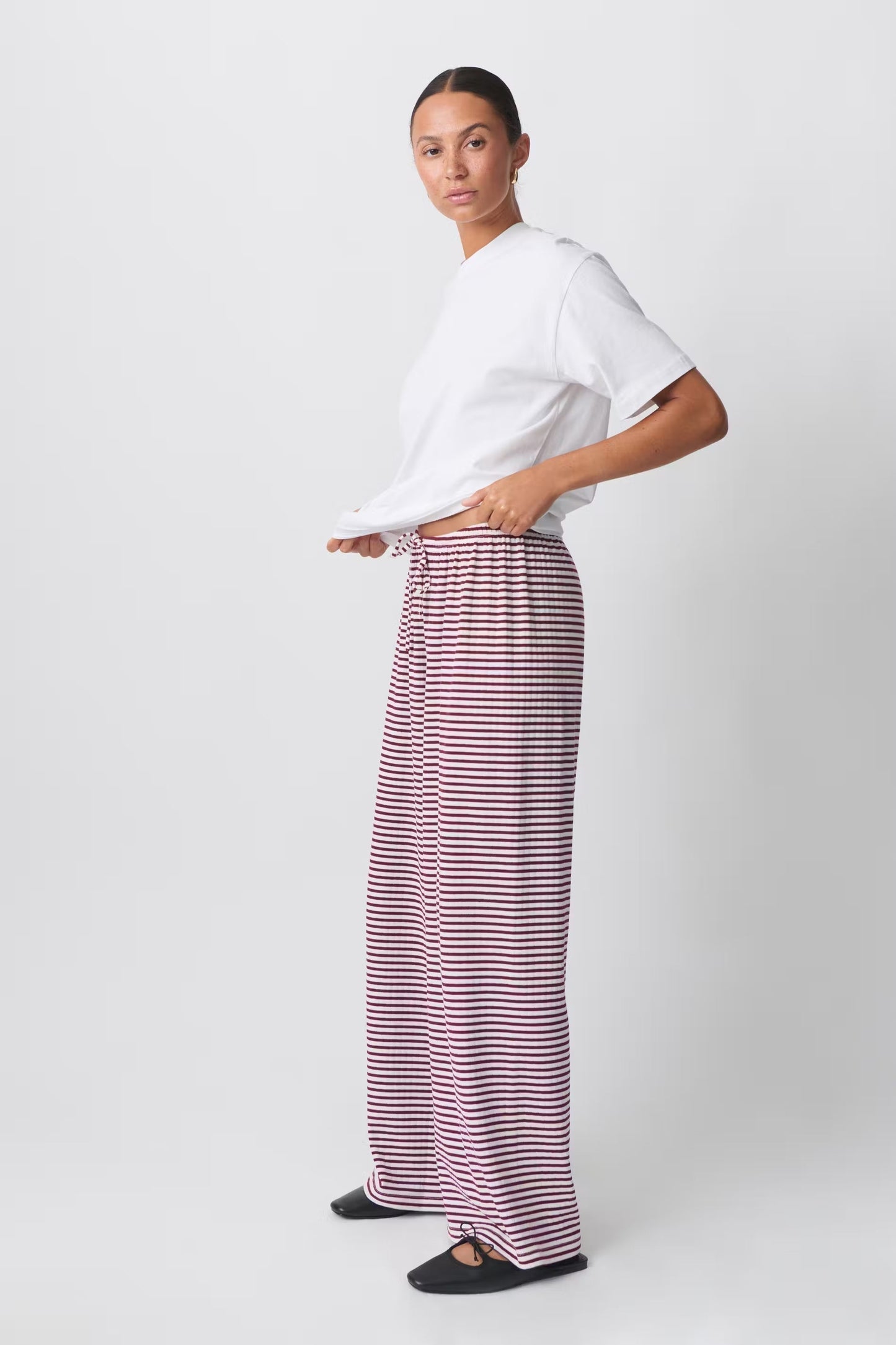 Daniela | Women's Spring-Striped Relaxed-Pants
