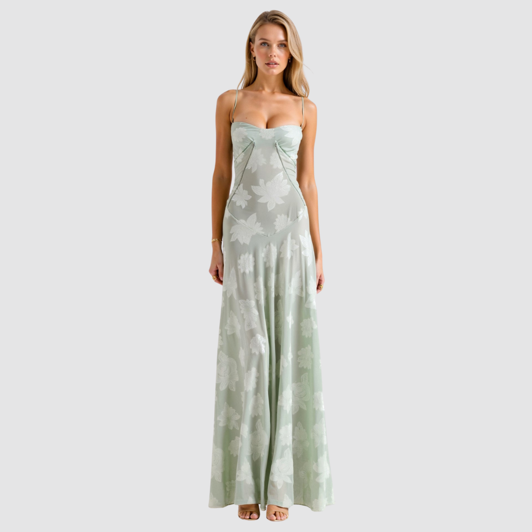 Michaela | Women's Wedding Guest Slip Maxi Dress