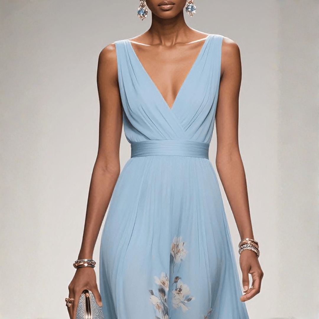 Britta | Women's Floral Maxi Dress For Wedding Guests