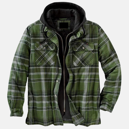 Eric | Men's Casual Warm Plaid Button-Up Jacket