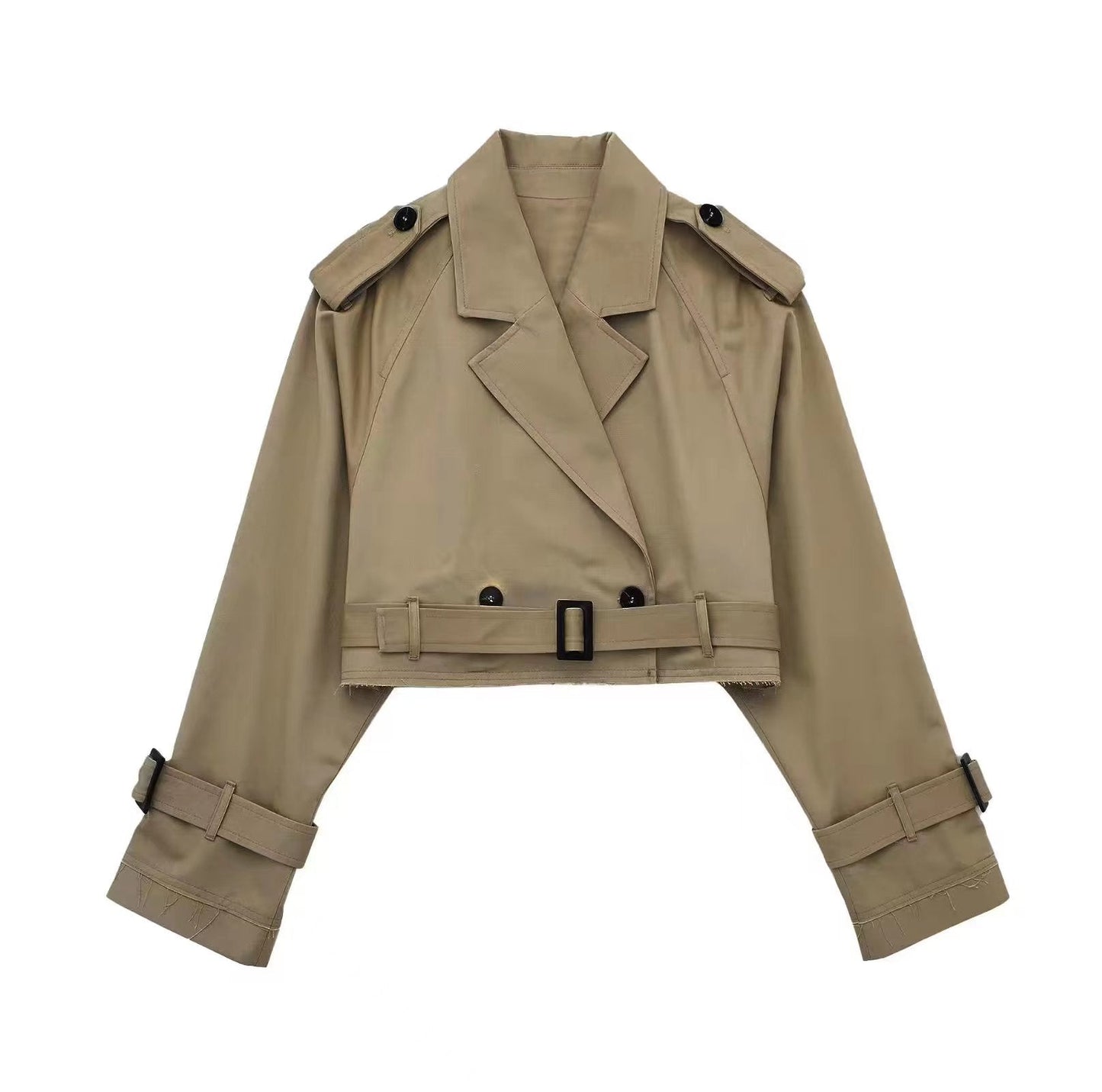 Karla | Women's Chic short Trench Coat with Belt