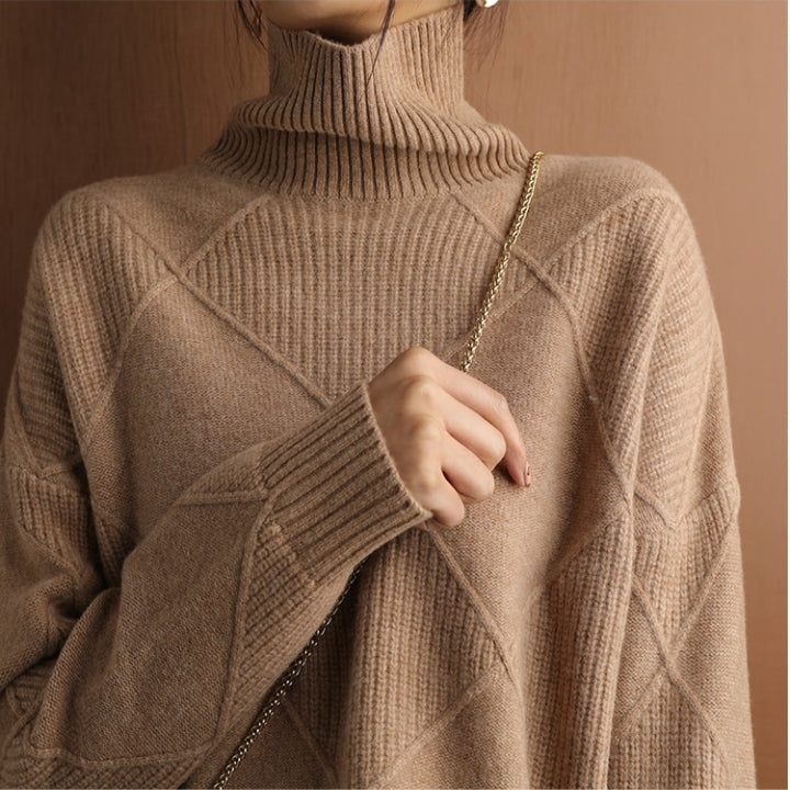 Natalie | Cozy Cable Knit Turtleneck Sweater