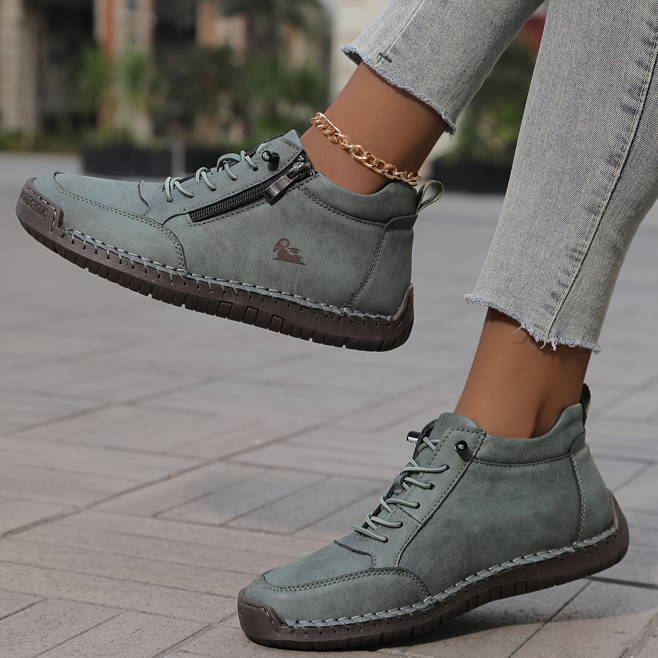 Tegan | Women's Laid-Back Lace-Up Shoes Zip