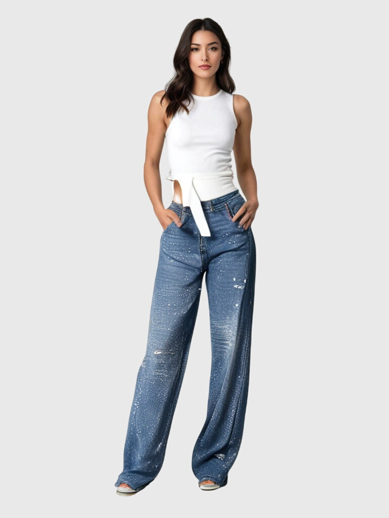Grace | Women's Denim Relaxed Comfortable Pants