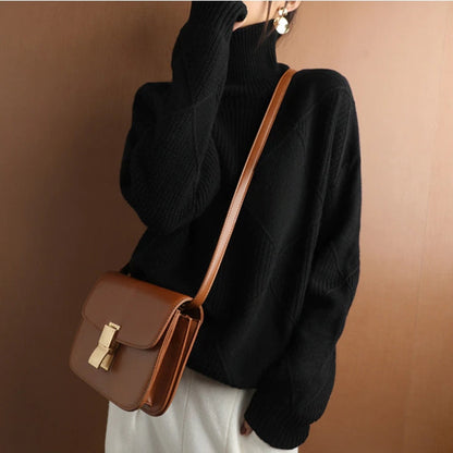 Natalie | Cozy Cable Knit Turtleneck Sweater