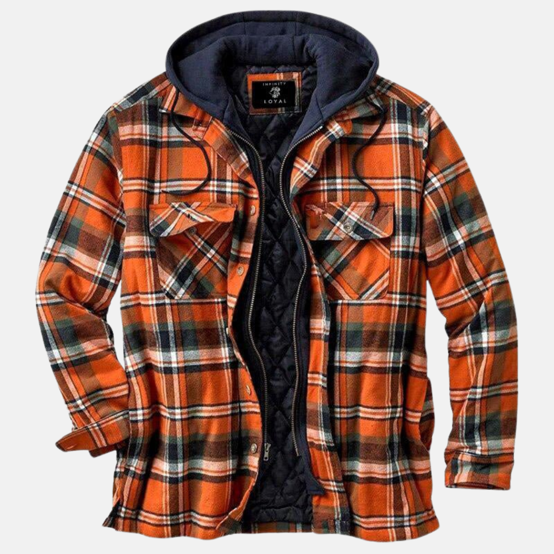 Eric | Men's Casual Warm Plaid Button-Up Jacket