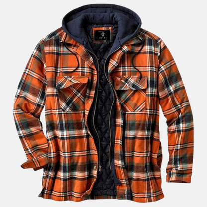 Eric | Men's Casual Warm Plaid Button-Up Jacket