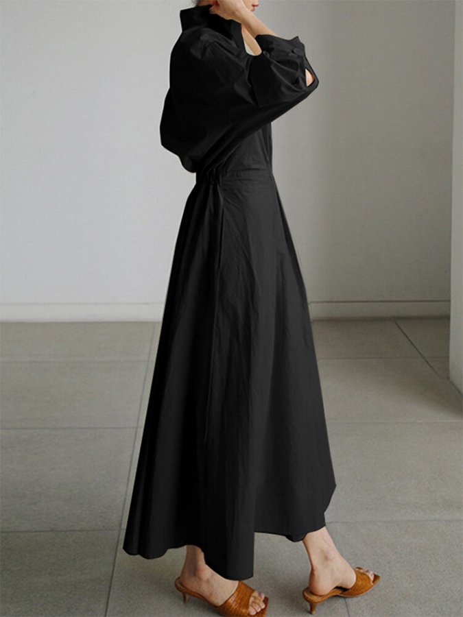Jessica | Women's Fitted Shirt Maxi Dress