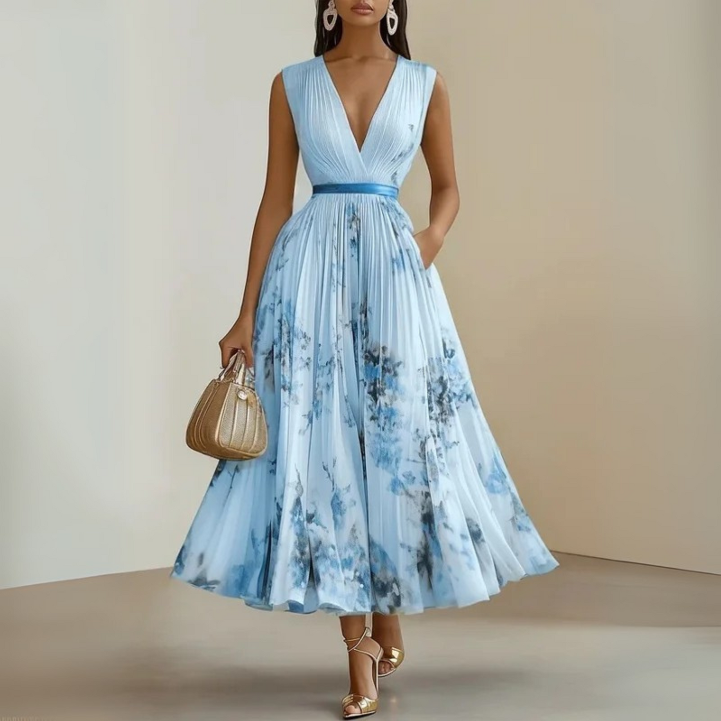 Claudia | Women's Flowing Sleeveless Summer Maxi Dress