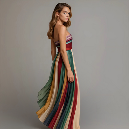 Gemma | Strapless Pleated Women's Elegant Dress