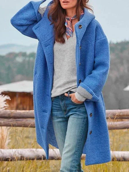 Selina | Women's Oversize Winter Coat with Button Placket