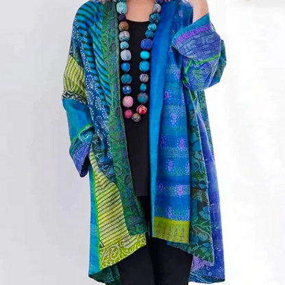 Hanna | Women's Relaxed Fit Boho-Knit Cardigan in Duster-Length