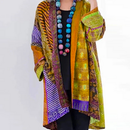Hanna | Women's Relaxed Fit Boho-Knit Cardigan in Duster-Length