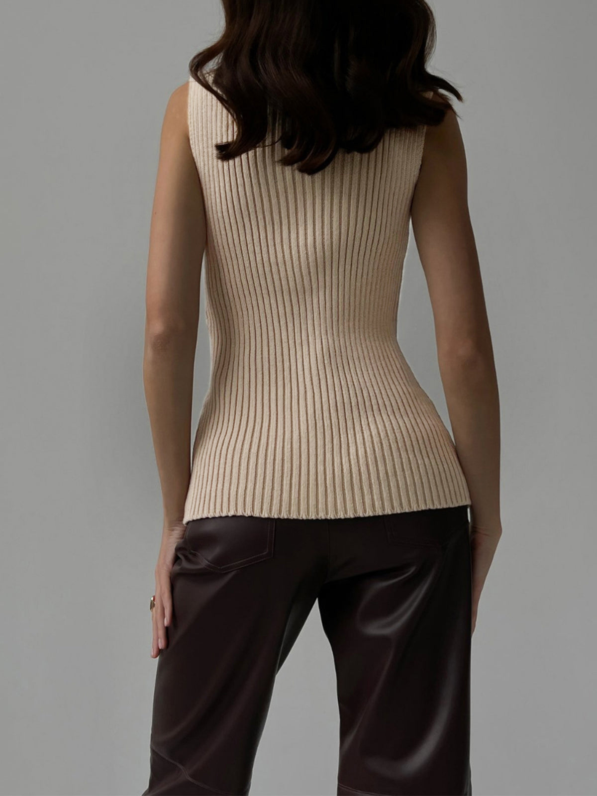 Margot | Ribbed Summer Knit Tank Top