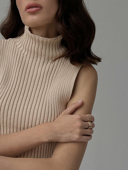 Margot | Ribbed Summer Knit Tank Top