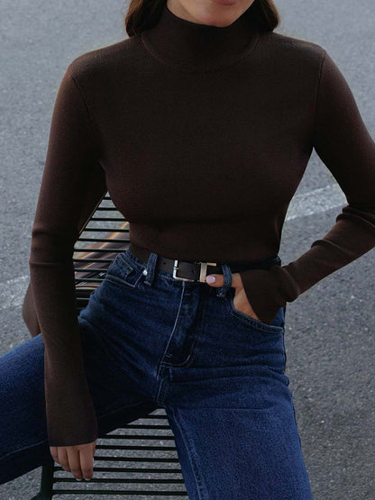 Edith | Women's Spring Bequemes Mock-Neck Top