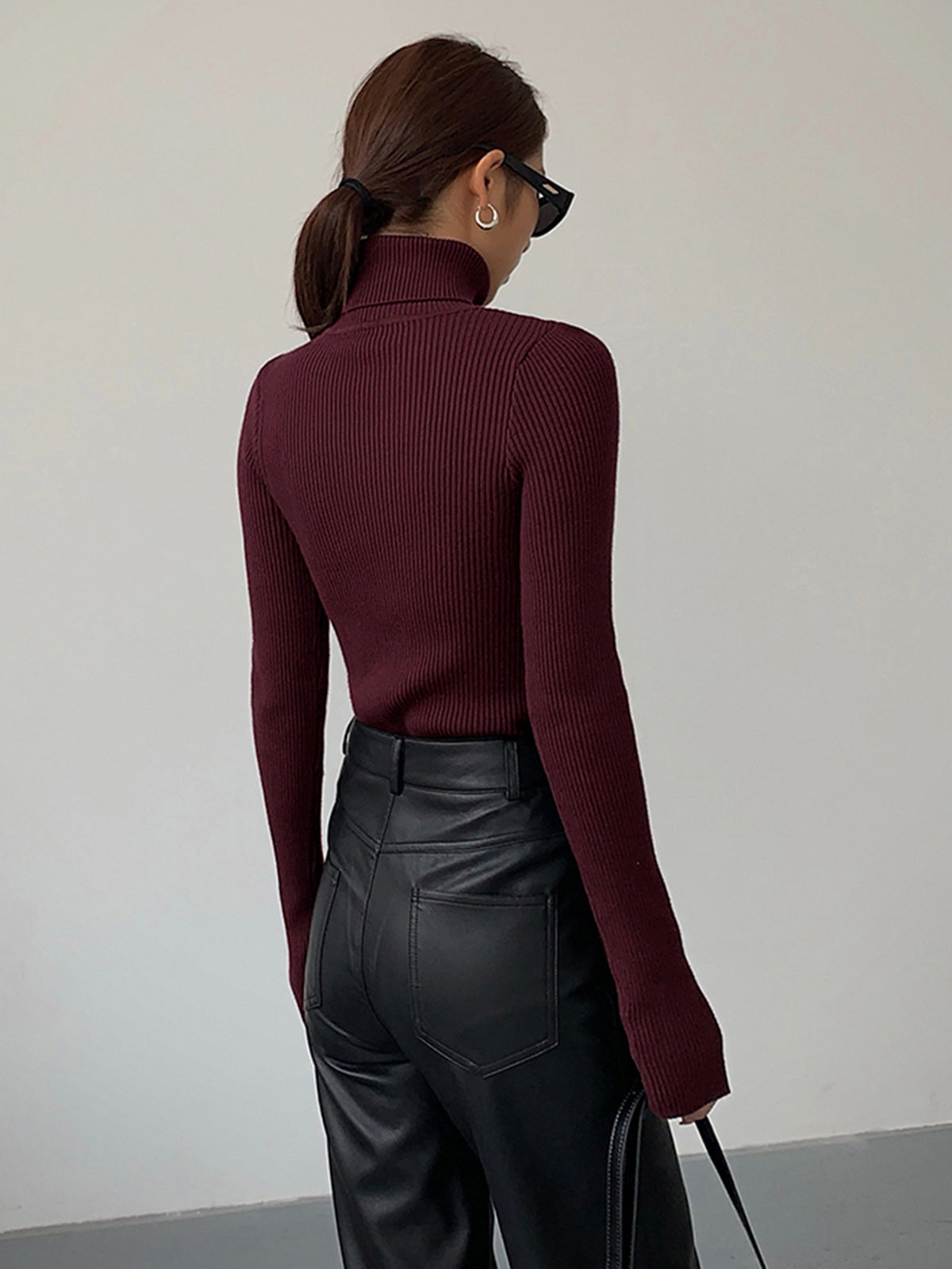 Jennifer | Women's Spring Stylish Ribbed Turtleneck Sweater