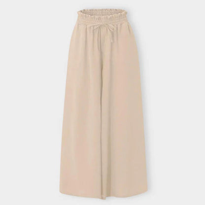 Terra | Smocked-Waist Wide-Leg Pants