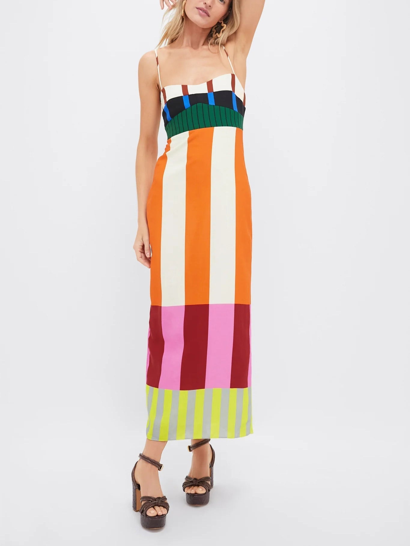 Elowen | Striped Empire Waist Summer Dress