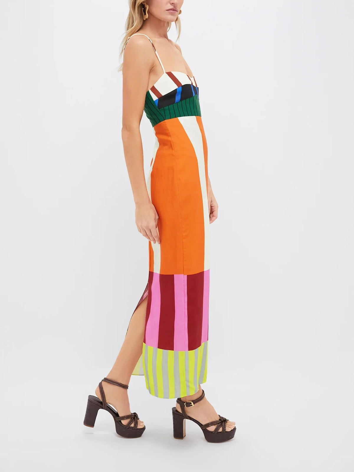 Elowen | Striped Empire Waist Summer Dress