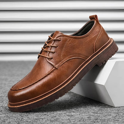 Stephen | Men's Leather Winter Lace-Up Shoes