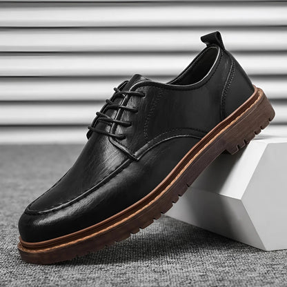 Stephen | Men's Leather Winter Lace-Up Shoes