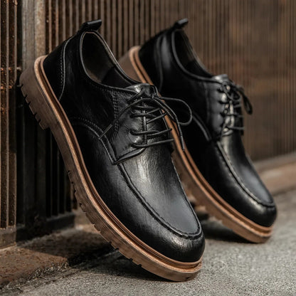 Stephen | Men's Leather Winter Lace-Up Shoes