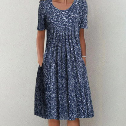 Tamara | Women's Midi Dress with relaxed Cut and Floral Print
