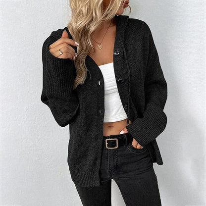 Gudrun | Women's Casual Knit Cardigan with Buttoned Front