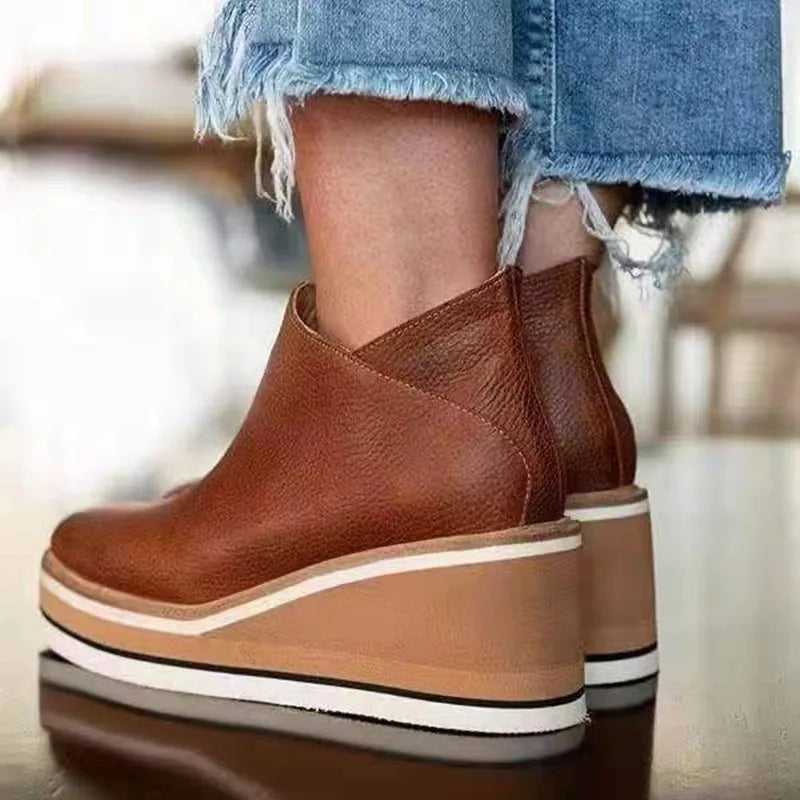 Gabriela | Women's Orthopedic Platform Ankle Boots