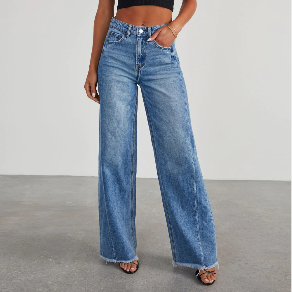 Pauline | Vintage Wide-Leg Straight Jeans Women's