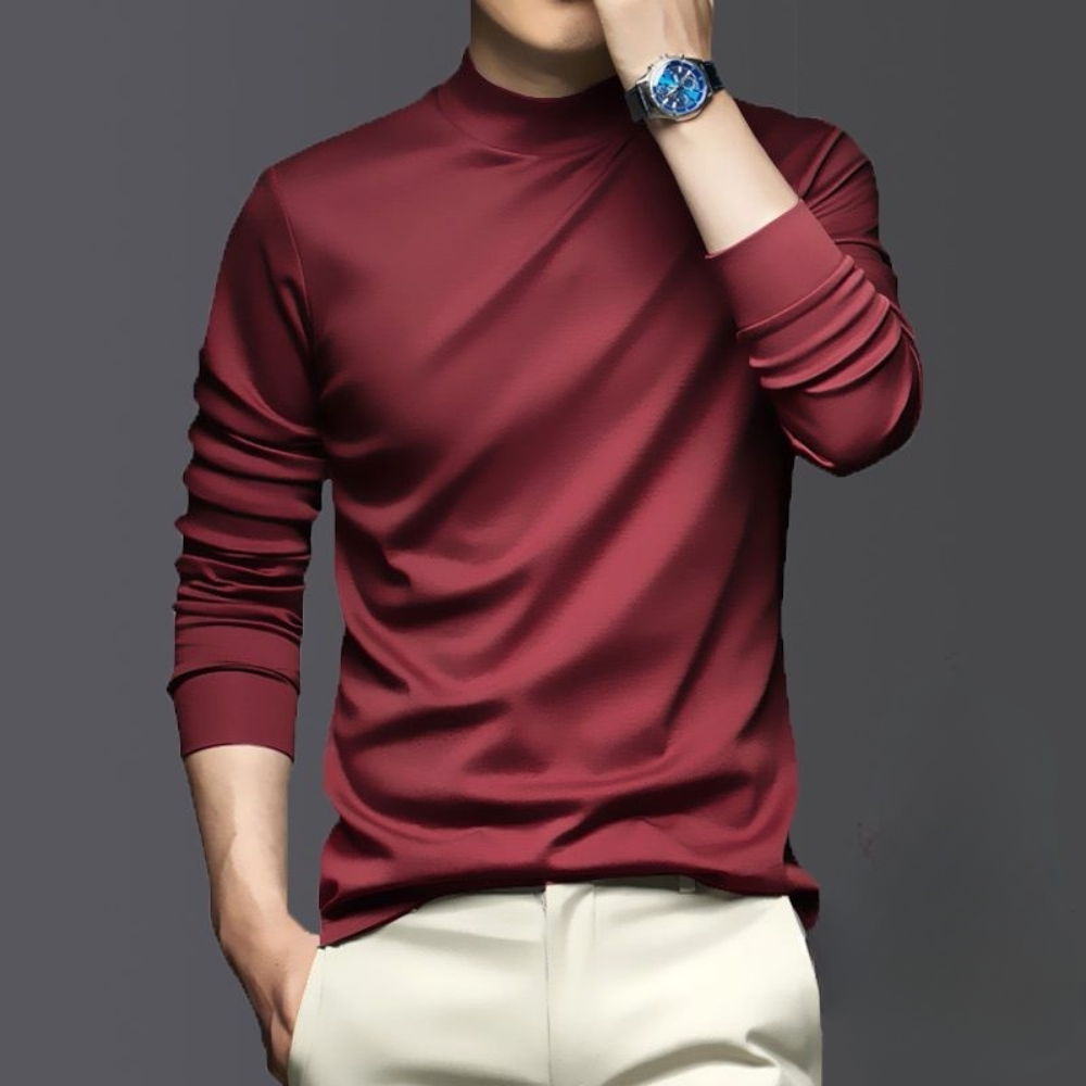 Andrew | Men’s Stand Collar Long Sleeve Casual Shirt