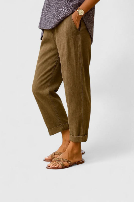 Lucilla | Breathable Relaxed Straight-Leg Summer Pants