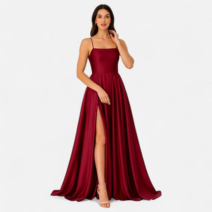 Greta | Women's Wedding Guest Dress Slit Maxi Dress