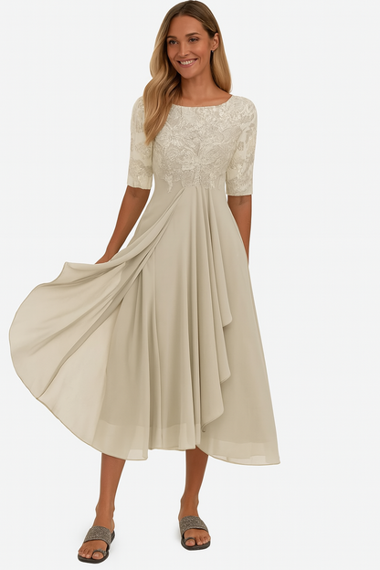Sarah | Women's Flared Midi Summer Dress